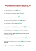 AAAI&sol;ISMA Spin Certification Exam &vert; Questions with 100&percnt; &NewLine;Correct Answers &vert; Verified &vert; Latest Update 2026