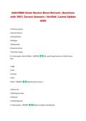 AAAI&sol;ISMA Exam Review Sheet Revised &vert; Questions &NewLine;with 100&percnt; Correct Answers &vert; Verified &vert; Latest Update &NewLine;2026 