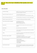 MBA 705 - Minsun Kim Exam 3 UPDATED ACTUAL Questions And Correct &NewLine;Answers 