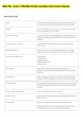 MBA 705 - Exam 1 UPDATED ACTUAL Questions And Correct Answers 