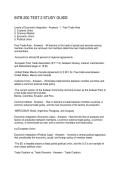 INTB 200 TEST 2 STUDY GUIDE