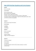 NATS 1670 FINAL EXAM &vert; QUESTIONS AND CORRECT ANSWERS &vert; RATED A&plus;