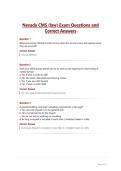 Nevada CMS &lpar;law&rpar; Exam Questions and Correct Answers&NewLine;