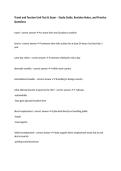 Travel and Tourism Unit Test & Exam &ndash; Study Guide&comma; Revision Notes&comma; and Practice Questions