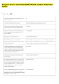 Biology 111 Exam 2 Test Answers UPDATED ACTUAL Questions And Correct &NewLine;Answers 