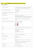 BIO 111 - Exam 2 UPDATED ACTUAL Questions And Correct Answers 
