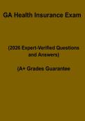 GA Health Insurance Exam PDF &vert; Licensing Study Guide & Practice Questions