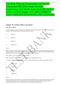 Test Bank Jarvis Physical Examination And Health Assessment 8th Edition LATEST chapter 1-32 with complete questions&comma; answers and well detailed rationales graded A