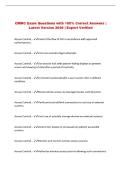 CMMC Exam Questions with 100&percnt; Correct Answers &vert; &NewLine;Latest Version 2026 &vert; Expert Verified