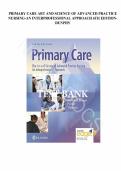 Test bank for Primary Care&colon; The Art and Science of Advanced Practice Nursing &ndash; an Interprofessional Approach Sixth Edition with test questions and answers graded A&plus;