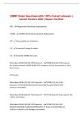 CMMC Exam Questions with 100&percnt; Correct Answers &vert; &NewLine;Latest Version 2026 &vert; Expert Verified