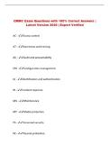 CMMC Exam Questions with 100&percnt; Correct Answers &vert; &NewLine;Latest Version 2026 &vert; Expert Verified