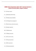 CMMC Exam Questions with 100&percnt; Correct Answers &vert; &NewLine;Latest Version 2026 &vert; Expert Verified