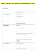 Chem 101 Exam 3 Study Guide UPDATED ACTUAL Questions And Correct Answers 