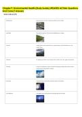 Chapter 9&colon; Environmental Health &lpar;Study Guide&rpar; UPDATED ACTUAL Questions &NewLine;And Correct Answers 