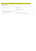 BBH 101 Exam 2 PSU UPDATED ACTUAL Questions And Correct Answers