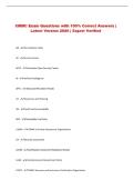 CMMC Exam Questions with 100&percnt; Correct Answers &vert; &NewLine;Latest Version 2026 &vert; Expert Verified