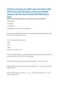 Fl Alf Core Training Test 2025 Latest Test Bank 2 With &NewLine;200 Practice Exam Questions And Correct Verified &NewLine;Answers&sol; Alf Core Exam Florida 2025&sol;2026 &lpar;Brand &NewLine;New&rpar; 