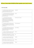 HF Exam 2 Study Guide UPDATED ACTUAL Questions And Correct Answers 