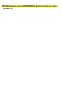 HED 101 Final exam review 3 UPDATED ACTUAL Questions And Correct Answers 