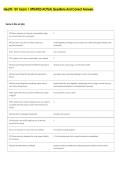 Health 101 Exam 1 UPDATED ACTUAL Questions And Correct Answers 