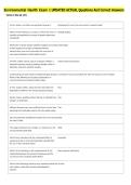 Environmental Health Exam 1 UPDATED ACTUAL Questions And Correct Answers 