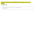 CHLH 101 Final Exam Review UPDATED ACTUAL Questions And Correct &NewLine;Answers 