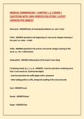 MEDICAL TERMINOLOGY - CHAPTER 1&comma; 2&comma; 3 EXAM &vert; &NewLine;QUESTIONS WITH 100&percnt; VERIFIED SOLUTIONS &vert; LATEST &NewLine;UPDATED PDF 2026&sol;27 