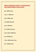 MEDICAL TERMINOLOGY CHAPTER 1 &vert; 2026 EXAM WITH &NewLine;QUESTIONS AND WELL VERIFIED ANSWERS 