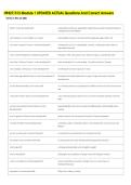 HP427&sol;313 Module 1 UPDATED ACTUAL Questions And Correct Answers 