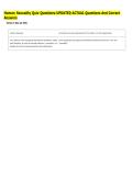 Human Sexuality Quiz Questions UPDATED ACTUAL Questions And Correct &NewLine;Answers 