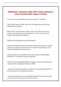 CQM Exam &vert; Questions with 100&percnt; Correct Answers &vert; &NewLine;Latest Version 2026 &vert; Expert Verified