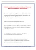 CQM Exam &vert; Questions with 100&percnt; Correct Answers &vert; &NewLine;Latest Version 2026 &vert; Expert Verified