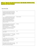 WST 313 - Woman's Sexuality Quiz Answers &lpar;ASU ONLINE&rpar; UPDATED ACTUAL &NewLine;Questions And Correct Answers 