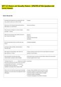 WST 313 Women and Sexuality Module 1 UPDATED ACTUAL Questions And &NewLine;Correct Answers 
