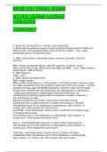 BIOD 101 FINAL EXAM STUDY GUIDE LATEST UPDATED 2026&sol;2027&NewLine;