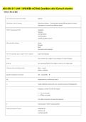 ASU SHS 311 Unit 1 UPDATED ACTUAL Questions And Correct Answers 
