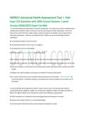 NUR631-Advanced Health Assessment Test 1  PREP  &NewLine;Exam 113 Questions with 100&percnt; Correct Answers &vert; Latest &NewLine;Version &lpar;2026&sol;2027&rpar; Expert Verified  &NewLine;