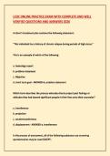 LCDC ONLINE PRACTICE EXAM WITH COMPLETE AND WELL &NewLine;VERIFIED QUESTIONS AND ANSWERS 2026 