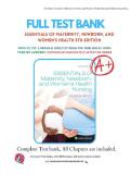 Test Bank for Essentials of Maternity&comma; Newborn&comma; and Women&rsquo;s Health 5th Edition By Susan Ricci&period; ISBN 9781975112646&comma; 1975112644 Chapter 1-24 Complete Guide A&plus;&NewLine;