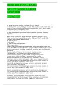 BIOD 101 FINAL EXAM STUDY GUIDE LATEST UPDATED 2026&sol;2027&NewLine;