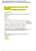 Relias Dysrhythmia Basic Test Answers Dysrhythmia Basic A Verified Exam Questions and Answers&NewLine;