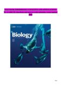 TEST BANK FOR BIOLOGY CONCEPTS AND APPLICATIONS&comma; 9E STARR TB&period; All chapters with complete  Questions and answers with rationales