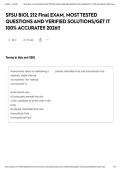 SFSU BIOL 212 Final EXAM&comma; MOST TESTED QUESTIONS AND VERIFIED SOLUTIONS&sol;GET IT 100&percnt; ACCURATE&excl;&excl; 2026&excl;&excl;&NewLine;&NewLine;