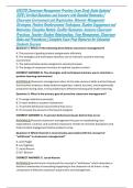 EDU220 Classroom Management Practice Exam Study Guide Updated 2026 &vert; 300&plus; Verified Questions and Answers with Detailed Rationales &vert; Classroom Environment and Organization&comma; Behavior Management Strategies&comma; Positive Reinforcement Techniques&comma; Student Engageme