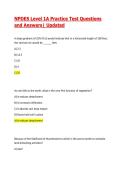NPDES Level 1A Practice Test Questions and Answers&vert; 2026&sol;2027 Updated