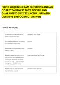 FSDNY S98 &lpar;2025&rpar; EXAM QUESTIONS AND ALL &NewLine;CORRECT ANSWERS 100&percnt; SOLVED AND &NewLine;GUARANTEED SUCCESS ACTUAL UPDATED &NewLine;Questions and CORRECT Answers