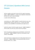STT 231 Exam 2 Questions With Correct Answers