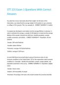 STT 231 Exam 1 Questions With Correct Answers&period;