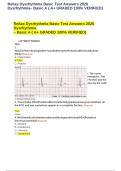 Relias Dysrhythmia Basic Test Answers Dysrhythmia Basic A Verified Exam Questions and Answers &lpar;A&plus; Graded 100&percnt;&rpar;
